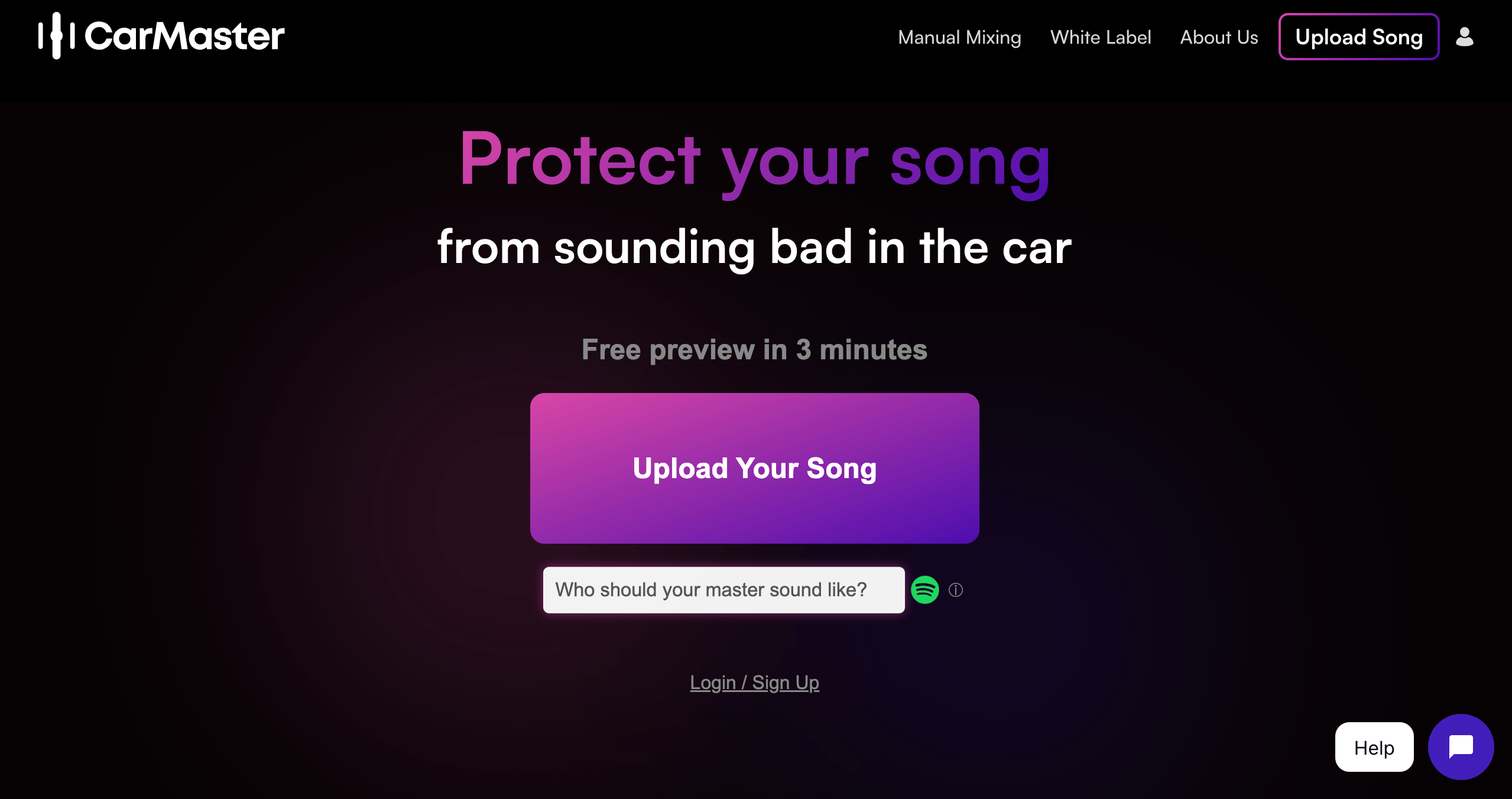 Screenshot of CarMaster interface